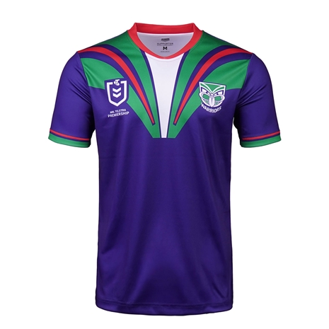 New Zealand Warriors Kids Supporter Shirt 2025 Purple - Front