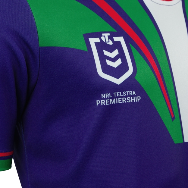 New Zealand Warriors Kids Supporter Shirt 25 Purple - NRL Telstra Premiership