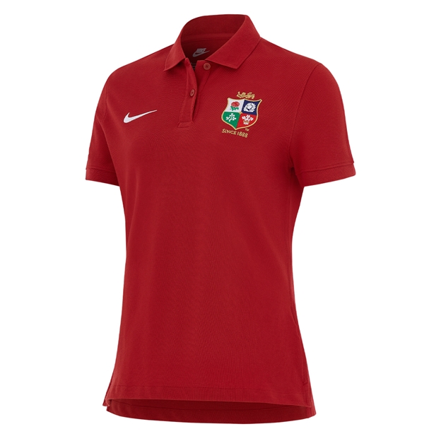 British & Irish Lions Womens Travel Polo 2027 - Pepper Red - Front