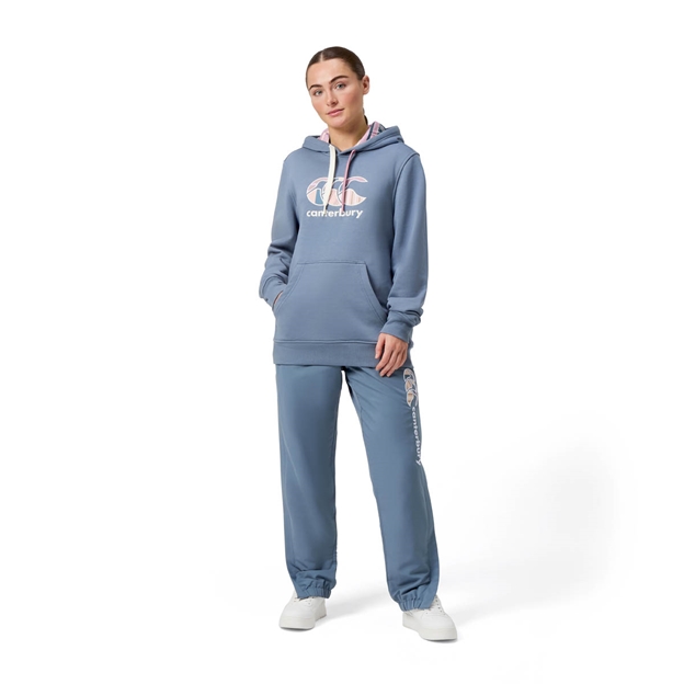 Canterbury Womens Uglies Hoodie Blue Mirage - Model