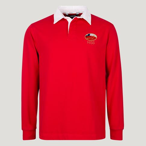 Chile 1935 Heritage Pure Cotton Rugby Shirt – Long Sleeve Red