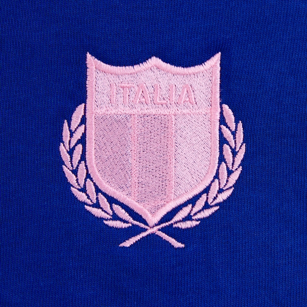 Womens World Cup Italy Adults Classic Heavyweight Rugby Shirt Royal - Crest