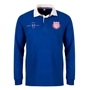 Womens World Cup Italy Adults Classic Heavyweight Rugby Shirt Royal - Front 