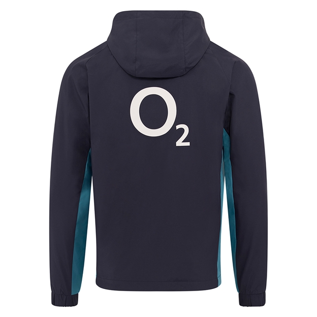 England Mens Performance Shower Jacket 25-26 Inkwell:Storm Blue - Back