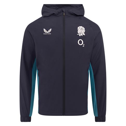 England Mens Performance Shower Jacket 25-26 Inkwell:Storm Blue - Front England Mens Performance Shower Jacket 25-26 Inkwell:Storm Blue - Front