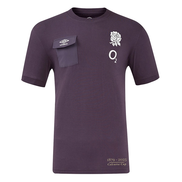 England Mens Calcutta Cup Presentation T-Shirt Nightshade 24/25 - Front