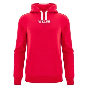 Wales Mens Fanline Hoodie 25/26 Red - Front