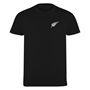 New Zealand Mens Classic Printed T-Shirt Black - Front 