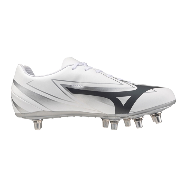Mizuno Adults Waitangi Club Soft Ground Rugby Boots White - Instep