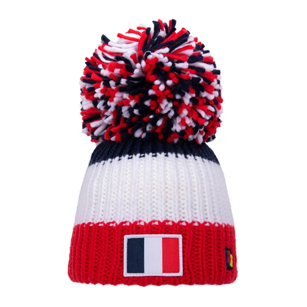 Big Bobble French Hat Red White Blue - Front