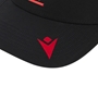 Wales Adults Trucker Baseball Cap 25/26 Black - Macron Embroidery 