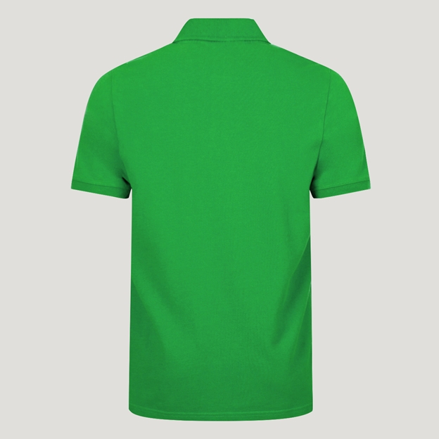 Namibia 1916 Heritage Pure Cotton Polo Bright Green - Back View