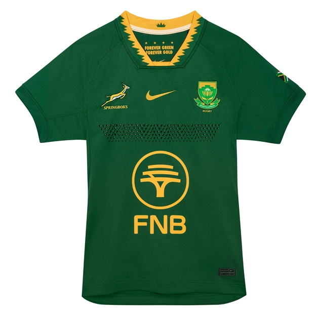 South Africa Springboks Mens Match Replica Jersey Home 25/26 - Flat