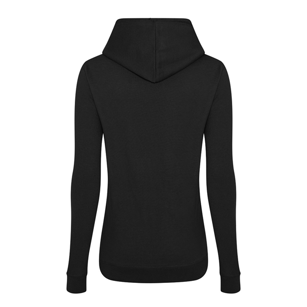 New Zealand Womens Classic Hoodie Black - Back View