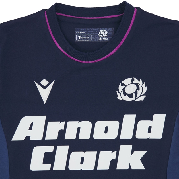 Scotland Infant Home Rugby Shirt 25/26 Navy - Close-up