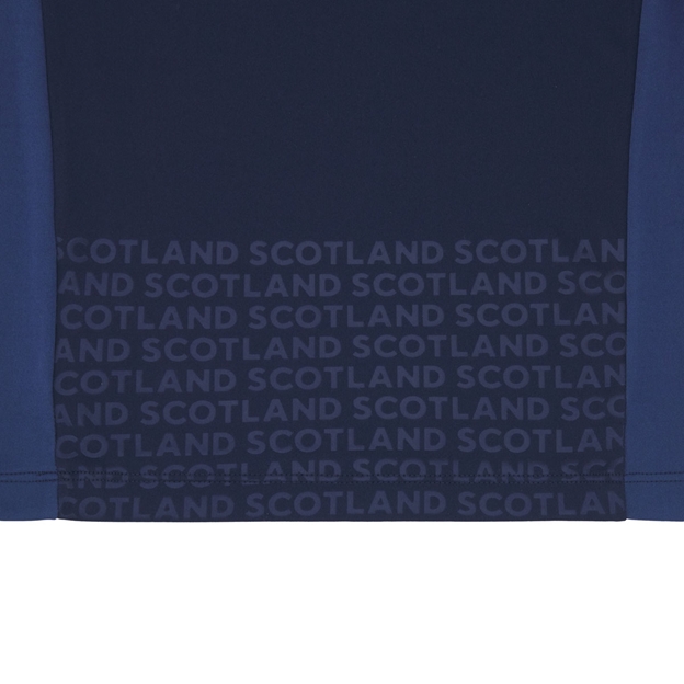 Scotland Infant Home Rugby Shirt 25/26 Navy - Embossed Scotland Hem Detail