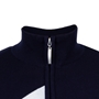 Scotland Mens Glenmuir Saltire Zip Neck Cotton Sweater Navy - Collar 