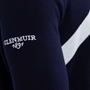 Scotland Mens Glenmuir Saltire Zip Neck Cotton Sweater Navy - sleeve 