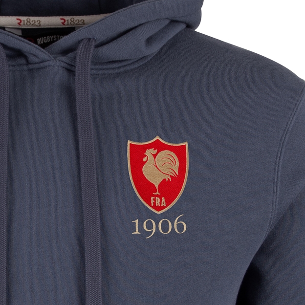 R1823 France 1906 Hoodie - Petrol Blue