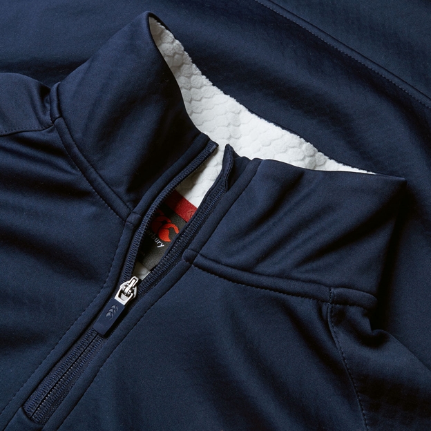 British and Irish Lions Mens 1/4 Zip Fleece Navy - Collar
