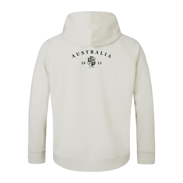 Limited Edition British and Irish Lions Outback Mens Fleece Hoody Natural - Back