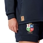 British and Irish Lions Womens 1/4 Zip Hoody - Navy - Model Side 