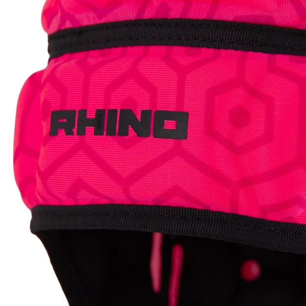 Rhino Kids Pro Headguard Pink - Logo Close-up