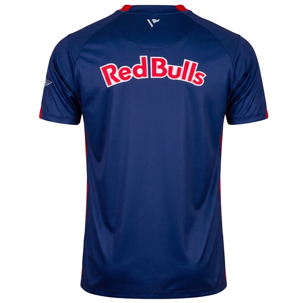 Newcastle Red Bulls Mens Warm Up T-Shirt 26/27 Navy - Back View