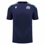 Scotland Mens Training Poly Shirt - Navy - Short Sleeve - 2025 - Front 