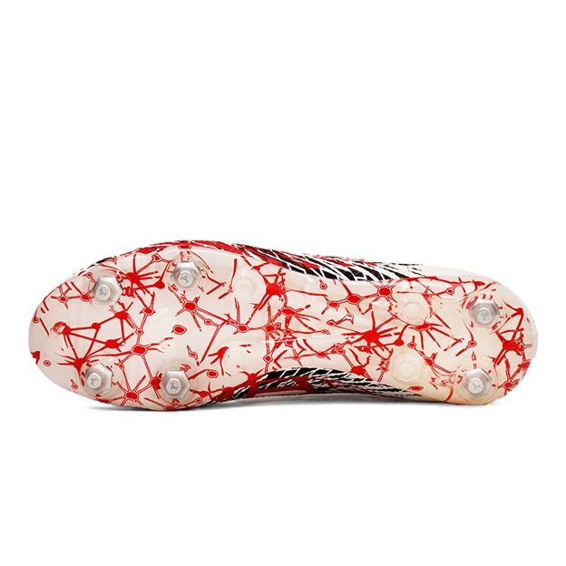 Oxen Adults Metasock Mix Stud Rugby Boots White/Red - Soleplate