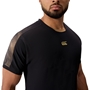 Canterbury Mens Tempo Drill Top Black Back - Model Front Close-up 