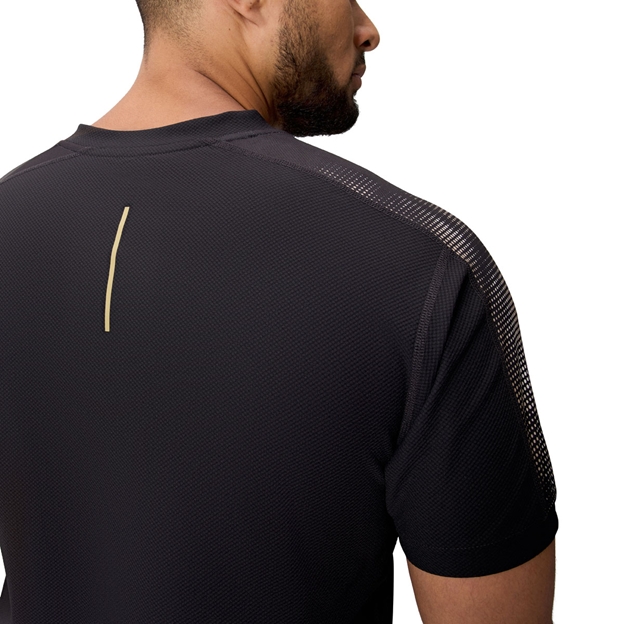 Canterbury Mens Tempo Drill Top Black Back - Model Back Close-up