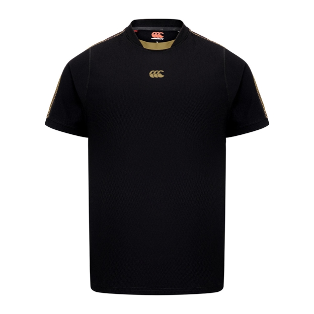 Canterbury Mens Tempo Drill Top Black - Front View