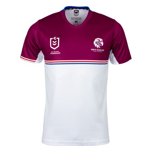 Manly Sea Eagles Kids Supporters Shirt 2026 Maroon - Front View