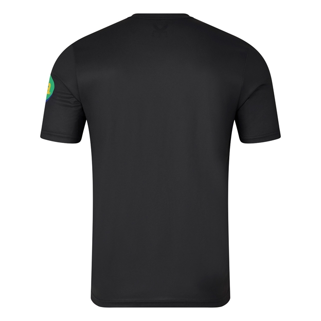 Leicester Tigers Mens Warm-Up Match Day T-Shirt 25/26 Black - Back