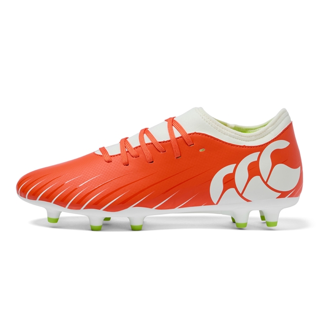 Canterbury Adults Speed Falcon Team Firm Ground Rugby Boots Orange - Outstep