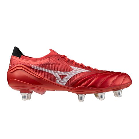 Mizuno Adults Morelia Neo IV Β Elite SI Rugby Boots Red/White/Black - Outstep Mizuno Adults Morelia Neo IV Β Elite SI Rugby Boots Red/White/Black - Outstep