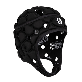 Body Armour Ventilator Rugby Headguard Black Kids - Front