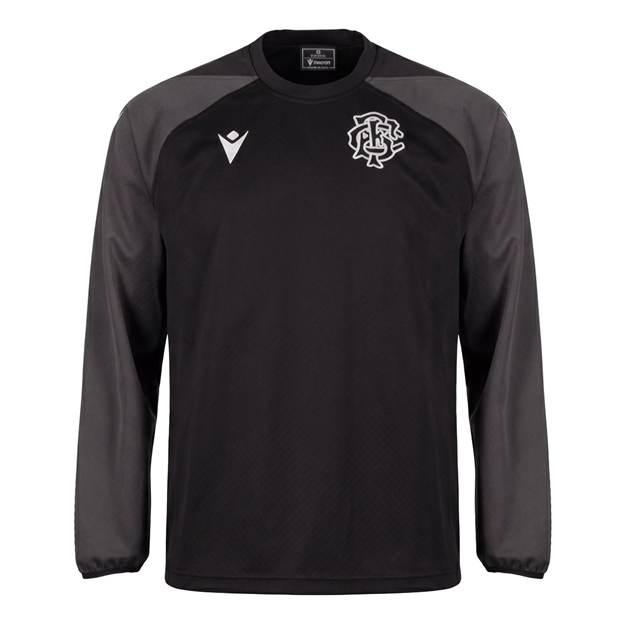 Barbarians Mens Contact Training Top 26/27 Black - Front View