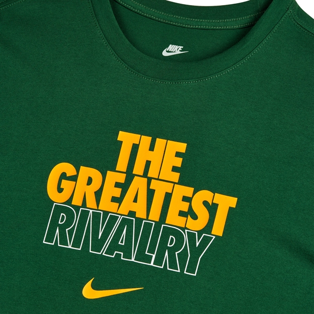 South Africa Springboks Mens All Blacks Tour T-Shirt 26/27 Gorge Green - The Greatest Rivalry Graphic