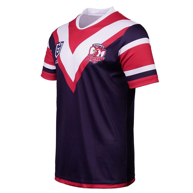 Sydney Roosters Mens Supporter Shirt 25 Navy - Side
