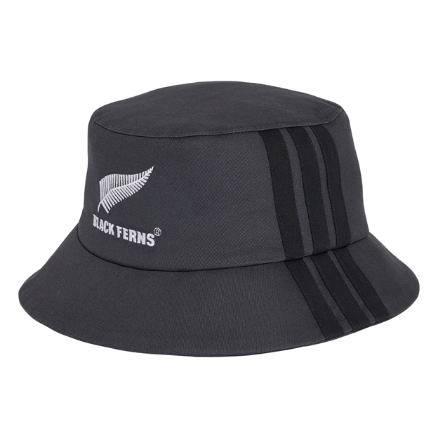 Black Ferns Adults 'Greatest Rivalry' Bucket Hat 26/27 Carbon - Front View