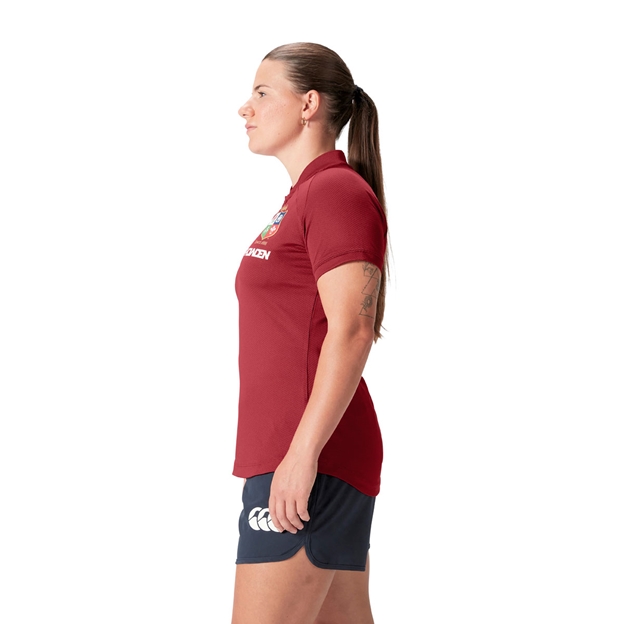 British and Irish Lions Womens Polo Red - left side