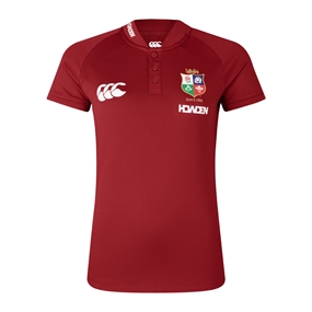 British and Irish Lions Womens Polo Red - Front