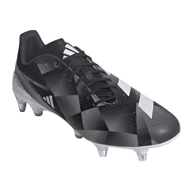 adidas Adults RS15 Ultimate Soft Ground Rugby Boots Black - Front