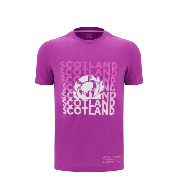 Scotland Kids Limited Edition Calcutta Cup Since 1879 Leisure T-Shirt 25/26 Purple - Front