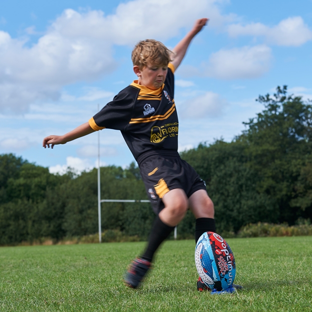 Optimum Shark Attack Training Ball - On Pitch
