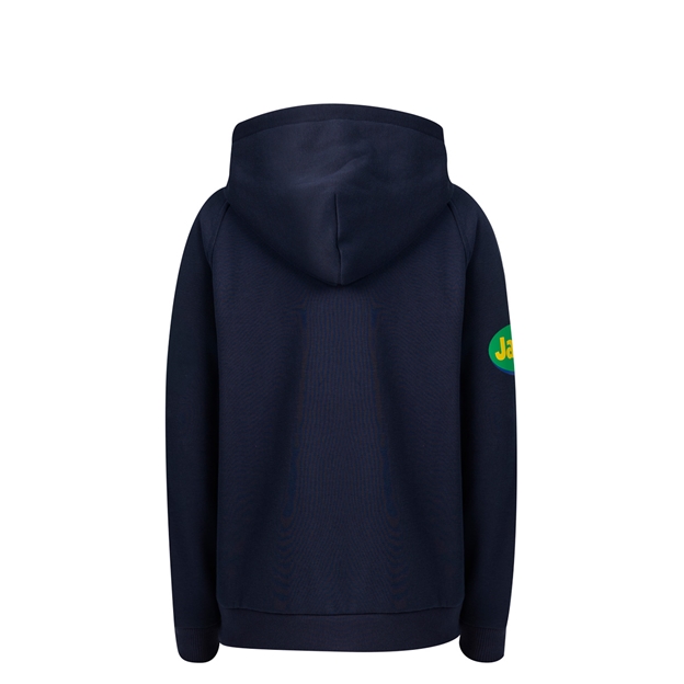 Leicester Tigers Kids Off Pitch Hoodie 26/27 Navy - Back View