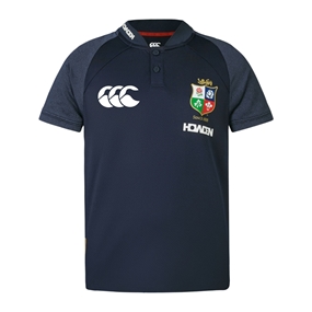 British and Irish Lions Junior Polo Navy - Front