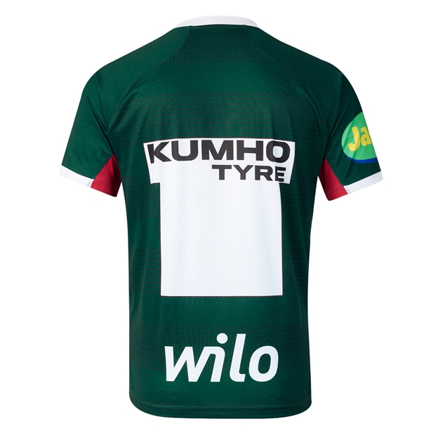 Leicester Tigers Mens Home Rugby Shirt 26/27 Botanical Garden - Back View